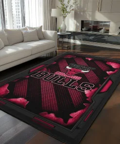 Chicago Bulls Rug - Torn Mesh Red
