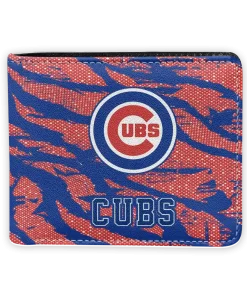 Chicago Cubs Wallet - Abstract Stripes Blue