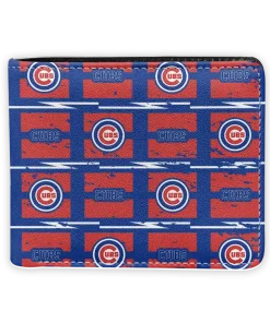 Chicago Cubs Wallet - Block Pattern Crocs Red
