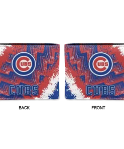 Alternative view of Chicago Cubs Wallet - Personalized Sports Icon Blue Red