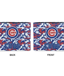 Alternative view of Chicago Cubs Wallet - Camouflage Patches Blue White
