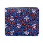 Chicago Cubs Wallet - Leopard Texture Blue