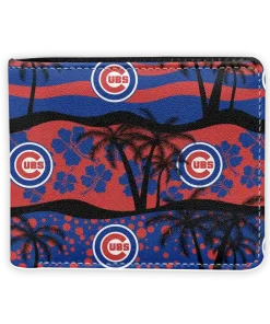 Chicago Cubs Wallet - Palm Paradise Blue Red
