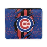 Chicago Cubs Wallet - Torn Stripe Chaos Blue Red