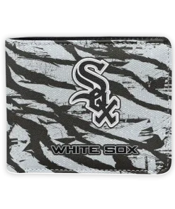 Chicago White Sox Wallet - Abstract Stripes Black