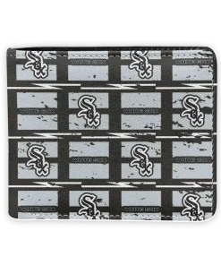 Chicago White Sox Wallet - Block Pattern Crocs Grey