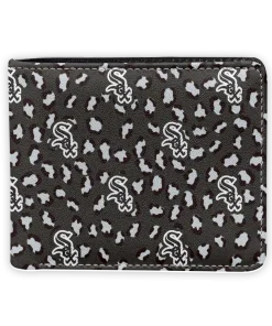 Chicago White Sox Wallet - Leopard Texture Black