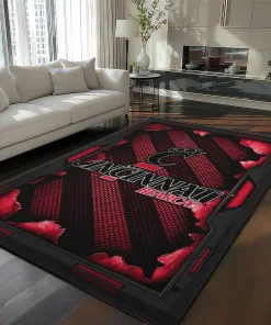 Cincinnati Bearcats Rug - Torn Mesh Red
