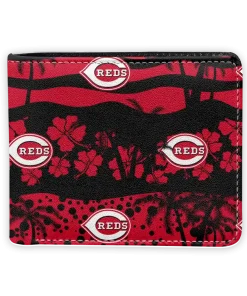 Cincinnati Reds Wallet - Palm Paradise Red Black