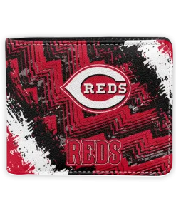 Cincinnati Reds Wallet - Custom Textured Pattern Red White