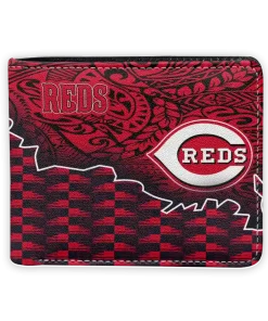Cincinnati Reds Wallet - Tribal Fade Fusion Red Black