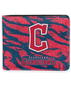 Cleveland Guardians Wallet - Abstract Stripes Navy Blue