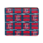 Cleveland Guardians Wallet - Block Pattern Crocs Red