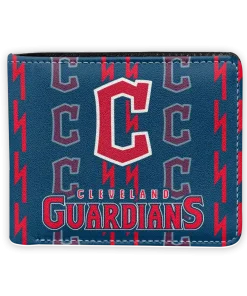 Cleveland Guardians Wallet - Bolt Rows Navy Blue