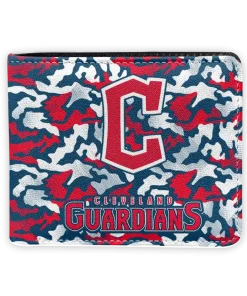 Cleveland Guardians Wallet - Camouflage Patches Navy Blue White