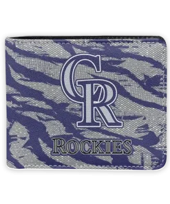 Colorado Rockies Wallet - Abstract Stripes Blue