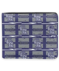Colorado Rockies Wallet - Block Pattern Crocs Black