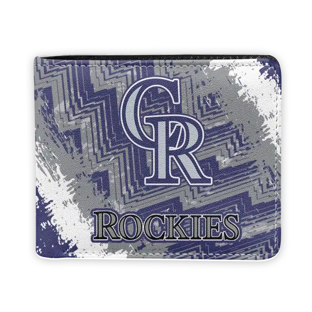 Colorado Rockies Wallet - Customized Vintage Style Blue White