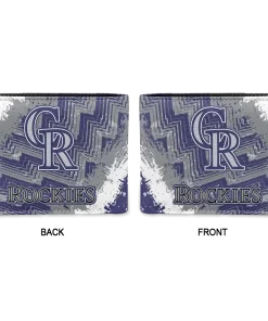 Alternative view of Colorado Rockies Wallet - Customized Vintage Style Blue White