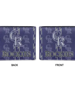 Alternative view of Colorado Rockies Wallet - Bolt Rows Blue