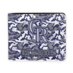 Colorado Rockies Wallet - Camouflage Patches Blue White
