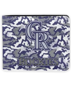 Colorado Rockies Wallet - Camouflage Patches Blue White