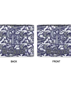 Alternative view of Colorado Rockies Wallet - Camouflage Patches Blue White
