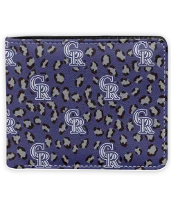 Colorado Rockies Wallet - Leopard Texture Blue