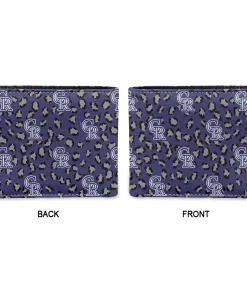 Alternative view of Colorado Rockies Wallet - Leopard Texture Blue