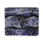 Colorado Rockies Wallet - Palm Paradise Blue Black