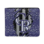 Colorado Rockies Wallet - Torn Stripe Chaos Blue Black