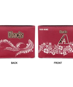 Alternative view of Arizona Diamondbacks Wallet - Custom Floral Cluster Red White