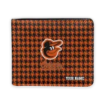 Baltimore Orioles Wallet - Custom Classic Houndstooth Orange