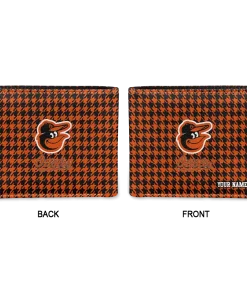 Alternative view of Baltimore Orioles Wallet - Custom Classic Houndstooth Orange