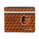 Baltimore Orioles Wallet - Custom Cube Illusion Orange