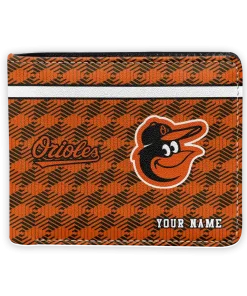 Baltimore Orioles Wallet - Custom Cube Illusion Orange