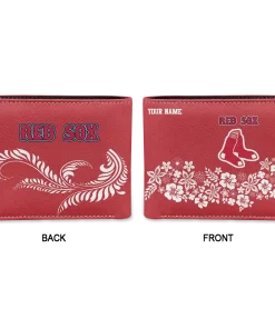 Alternative view of Boston Red Sox Wallet - Custom Floral Cluster Red White