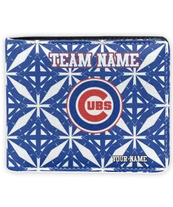 Chicago Cubs Wallet - Custom Geometric Star Blue White