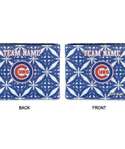 Alternative view of Chicago Cubs Wallet - Custom Geometric Star Blue White