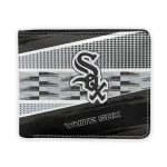 Chicago White Sox Wallet - Custom Checkerboard Brush Black