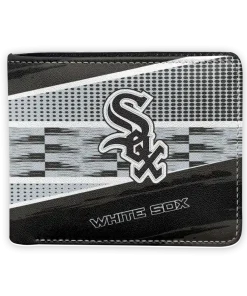 Chicago White Sox Wallet - Custom Checkerboard Brush Black