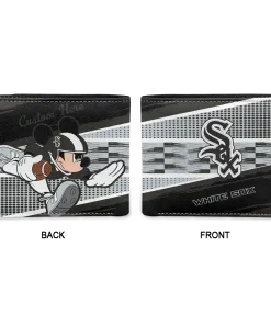 Alternative view of Chicago White Sox Wallet - Custom Checkerboard Brush Black