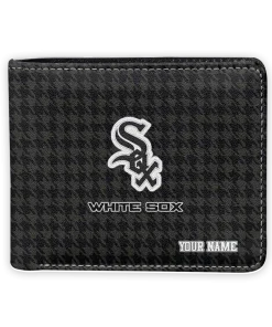 Chicago White Sox Wallet - Custom Classic Houndstooth Black