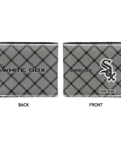 Alternative view of Chicago White Sox Wallet - Custom Plaid Grid Black