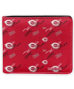 Cincinnati Reds Wallet - Custom Streak Motif Red