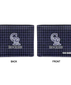 Alternative view of Colorado Rockies Wallet - Custom Classic Houndstooth Blue
