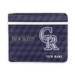 Colorado Rockies Wallet - Custom Cube Illusion Blue