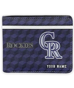 Colorado Rockies Wallet - Custom Cube Illusion Blue