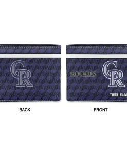 Alternative view of Colorado Rockies Wallet - Custom Cube Illusion Blue