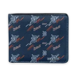 Detroit Tigers Wallet - Custom Streak Motif Navy